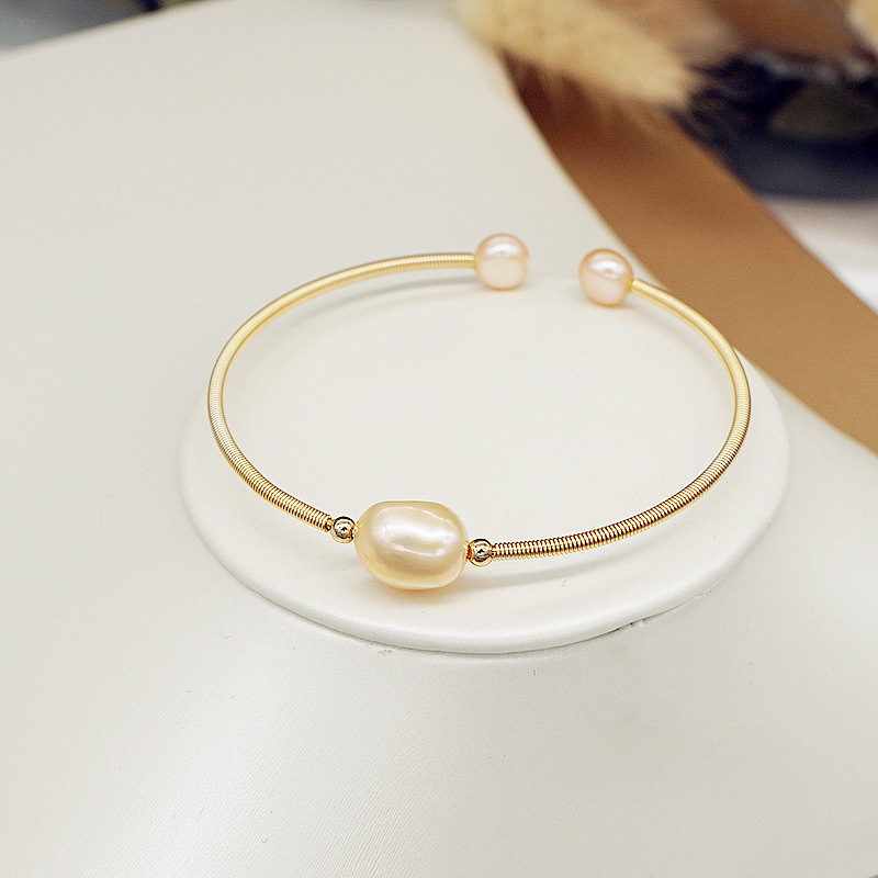 Wholesale Freshwater Pearl Candy Mixed Color Preserved Color Bacelet